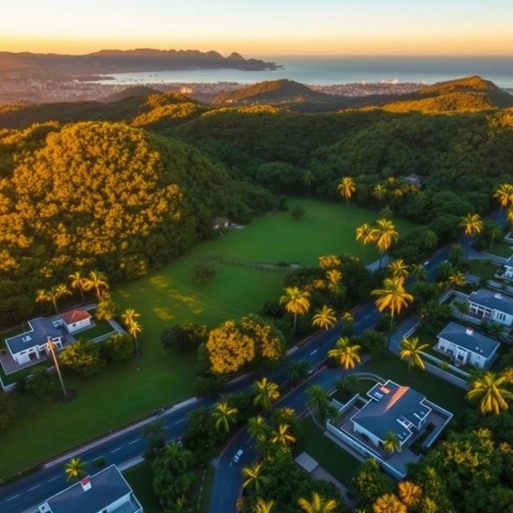 Vista aérea de Vargem do Bom Jesus